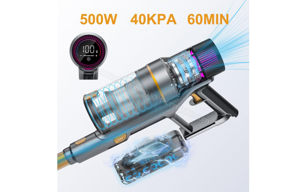 AONUS A9 - Puissance d'aspiration