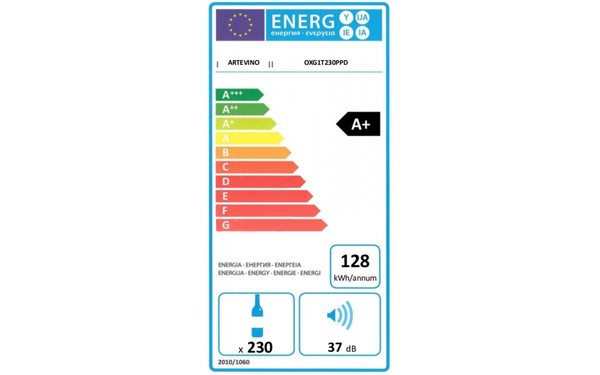 ARTEVINO OXG1T230PPD v2 - &Eacute;tiquette &eacute;nergie