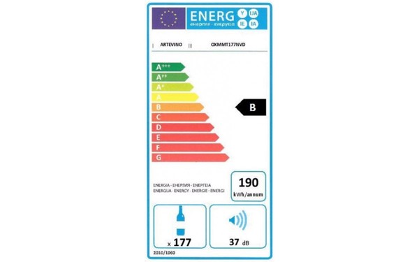 ARTEVINO OXMMT177NVD v2 - &Eacute;tiquette &eacute;nergie