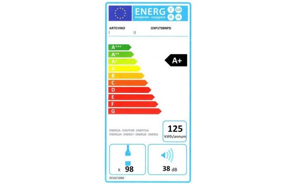 ARTEVINO OXP1T98NPD - &Eacute;tiquette &eacute;nergie