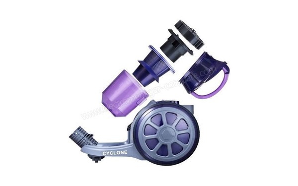 ART & CUISINE SPEED'UP 8910 prune - Vue de profil d&eacute;mont&eacute;e