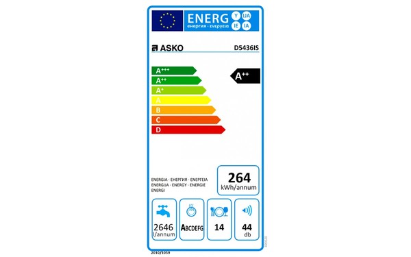ASKO D5436IS - &Eacute;tiquette &eacute;nergie