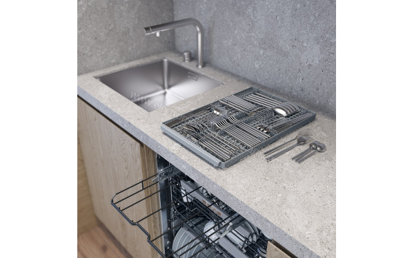 ASKO DBI444IB.S/1 - Vue du tiroir sup&eacute;rieur