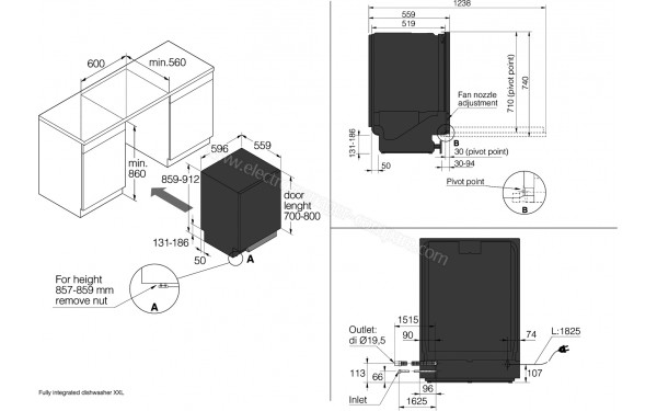 ASKO DFI676GXXL - Sch&eacute;ma technique