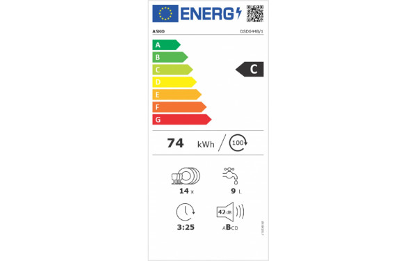 ASKO DSD644B/1 - &Eacute;tiquette &eacute;nergie v2
