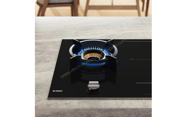 ASKO HIG89524BGF1 - Zoom sur le foyer &agrave; gaz