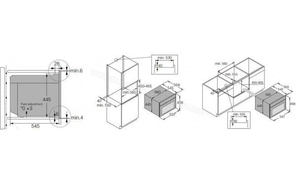 ASKO OCM64BSH - Dimensions