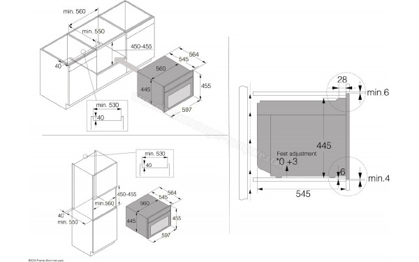 ASKO OCM64SSH - Dimensions