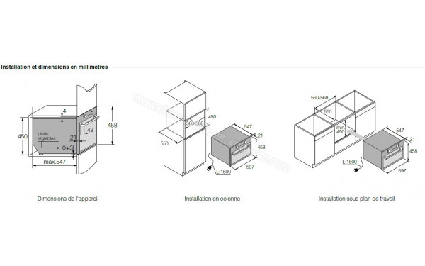 ASKO OCM8487A2 - Dimensions