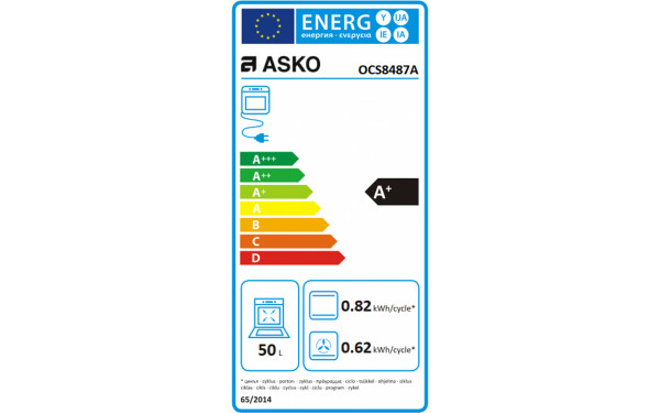 ASKO OCS8487A - &Eacute;tiquette &eacute;nergie