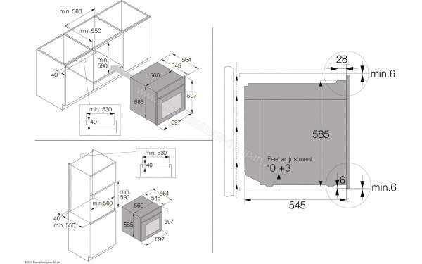ASKO OCSM66SSH - Dimensions
