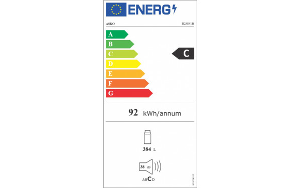 ASKO R23841B - &Eacute;tiquette &eacute;nergie v2