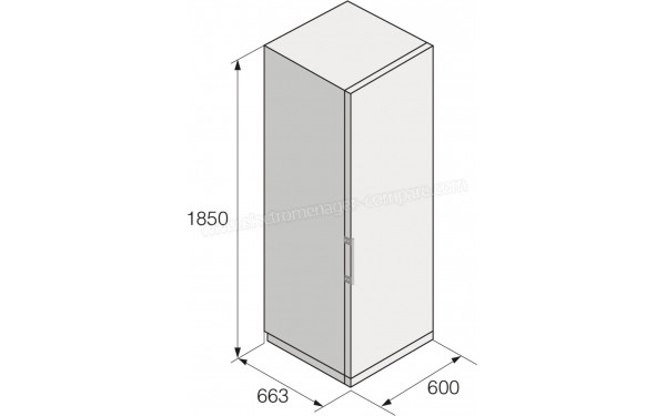 ASKO R23841W - Dimensions