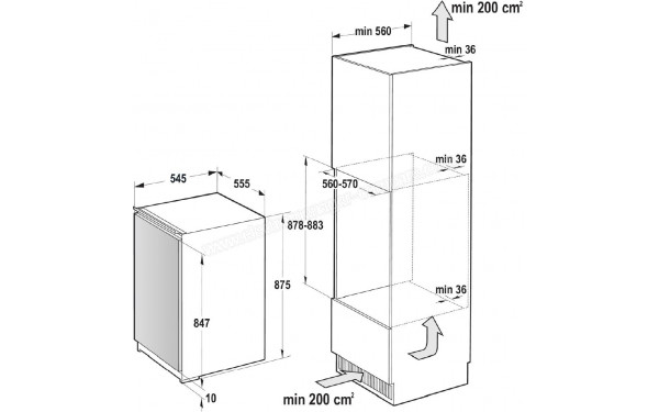 ASKO R30931EI - Dimensions