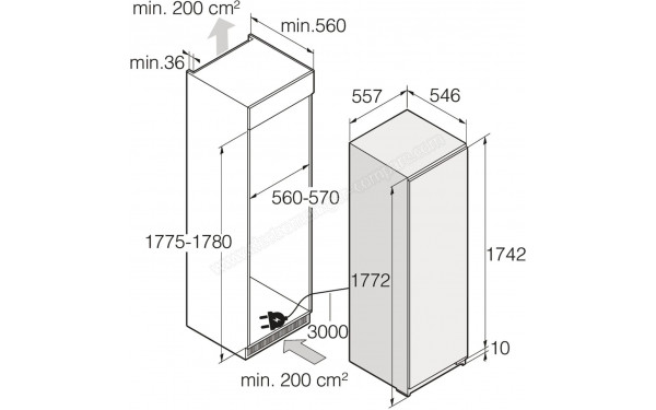 ASKO RBR276DND1 - Dimensions