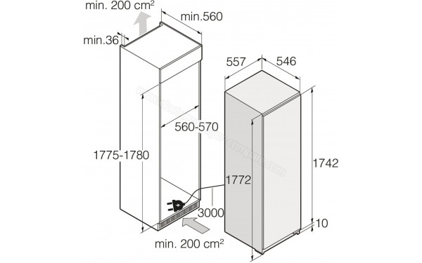 ASKO RBR576DNC1 - Dimensions