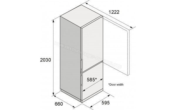 ASKO RFC226RNBS1 - Dimensions
