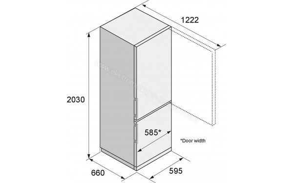 ASKO RFC526RNBB1 - Dimensions
