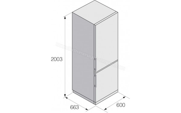ASKO RFN232041S - Dimensions