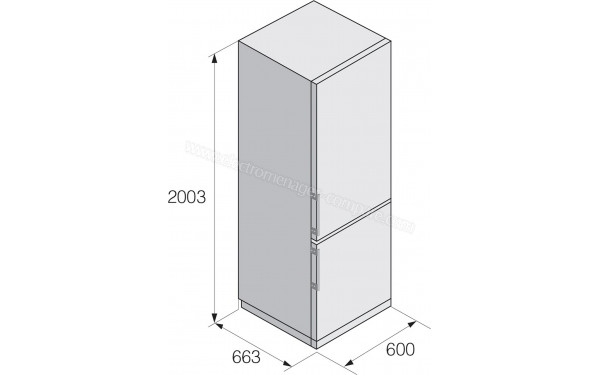 ASKO RFN232041W - Dimensions
