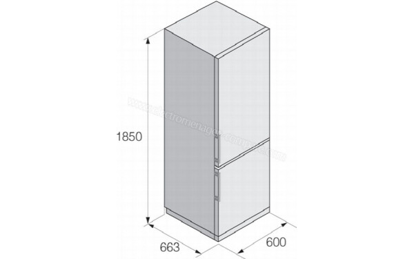 ASKO RFN23841S - Dimensions