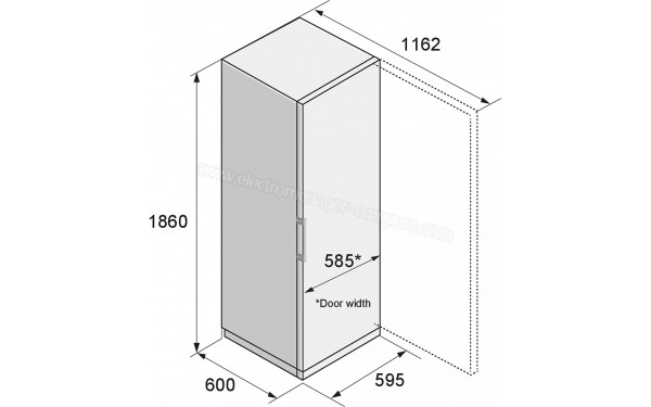 ASKO RFR586KNCS1 - Dimensions