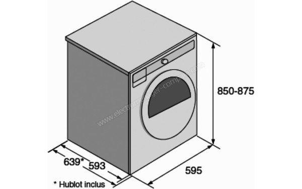 ASKO T208C.W - Dimensions