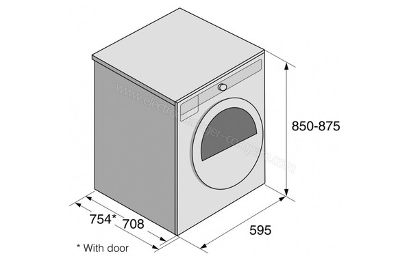 ASKO T411HD.W - Sch&eacute;ma technique