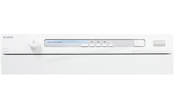 ASKO T884HPXLW - Panneau de commandes (cr&eacute;dit : Boulanger)