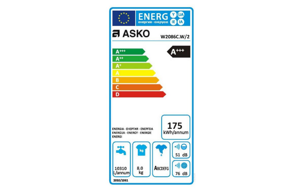 ASKO W2086C.W/2 - &Eacute;tiquette &eacute;nergie