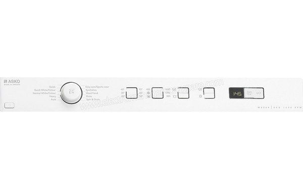 ASKO W6564W - Panneau de commandes