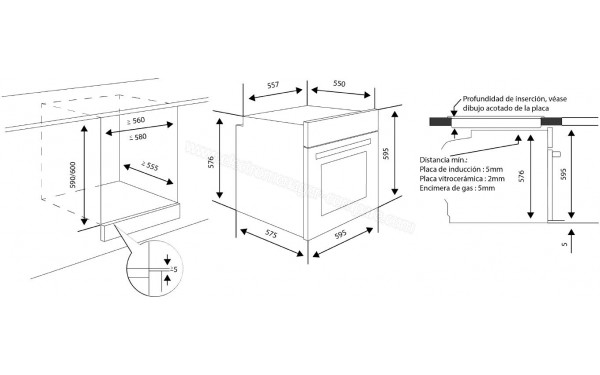 ASPES AHE1110B - Dimensions