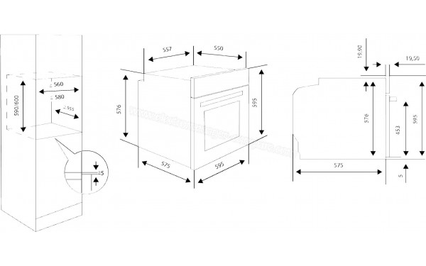 ASPES AHE1200CB - Dimensions