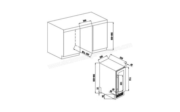 AVINTAGE ACI-AVI572 - Dimensions