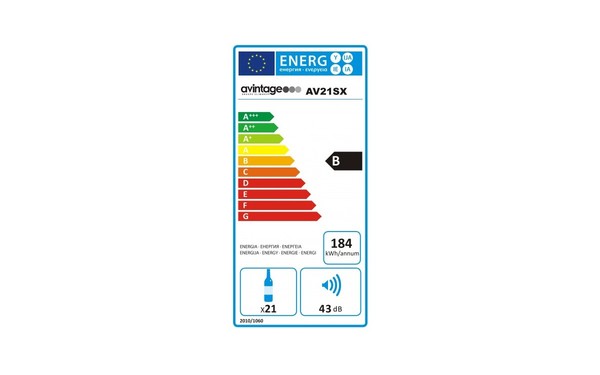 AVINTAGE AV21SX - &Eacute;tiquette &eacute;nergie