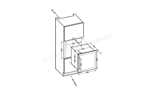 AVINTAGE AVI60CDZA - Dimensions