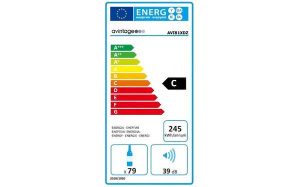 AVINTAGE AVI81XDZ - &Eacute;tiquette &eacute;nergie