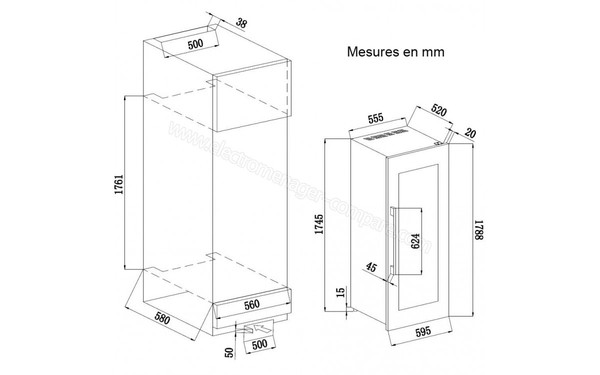 AVINTAGE AVI97X3ZI - Sch&eacute;ma d'encastrement