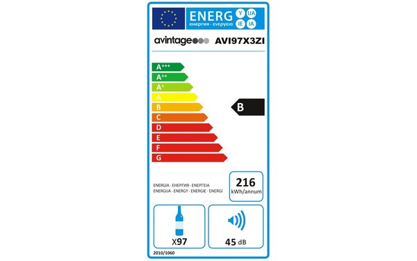 AVINTAGE AVI97X3ZI - &Eacute;tiquette &eacute;nergie