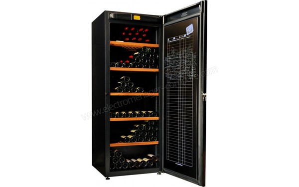 AVINTAGE DVA265PA+ - Vue 3/4 gauche avec porte ouverte (cr&eacute;dit : Darty)