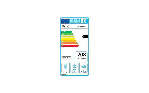 AYA ACA172A+ - &Eacute;tiquette &eacute;nergie