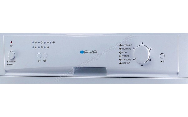 AYA ADW09000A+W - Panneau de commandes