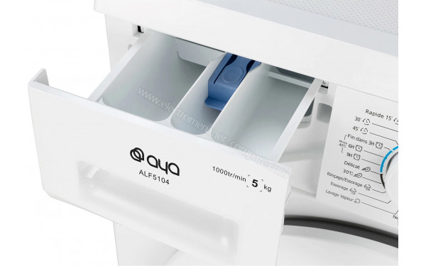 AYA ALF5104 - Zoom sur le tiroir lessiviel