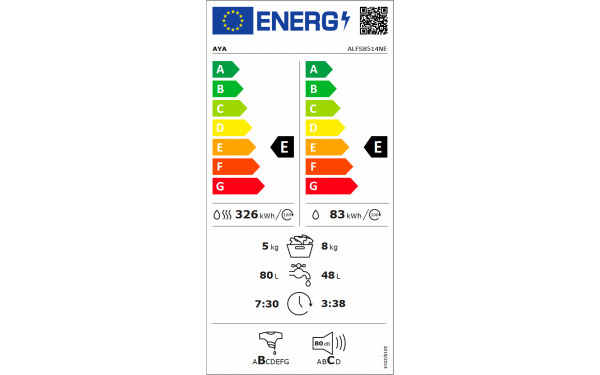 AYA ALFS8514NE - &Eacute;tiquette &eacute;nergie v2