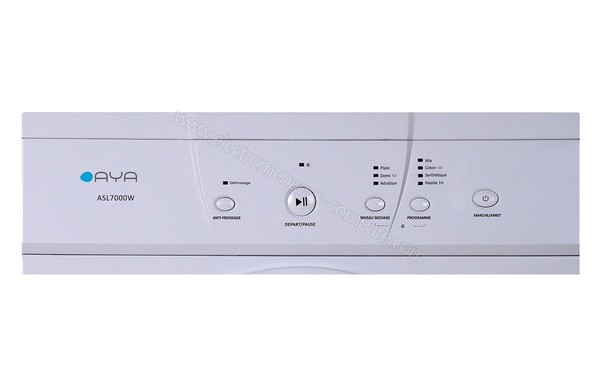 AYA ASL7000W - Panneau de commandes