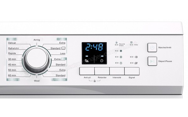 AYA ASLD7001W - Vue des commandes