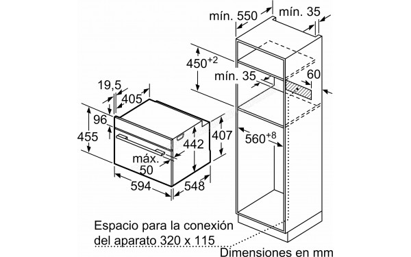 BALAY 3CB4130X2 - Dimensions
