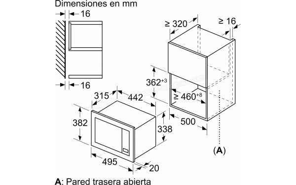 BALAY 3CG5142X3 - Dimensions