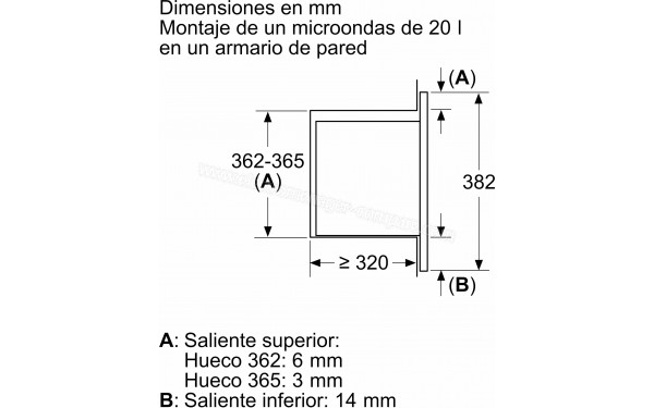 BALAY 3CG5142X3 - Dimensions