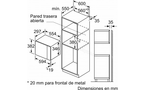 BALAY 3CG5172N2 - Dimensions